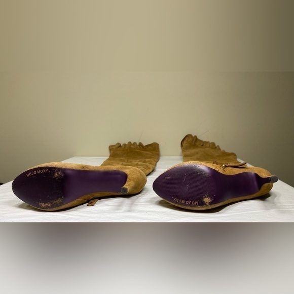 MOJO Moxy Tan Suede Tall Boots 8 - Picture 8 of 10